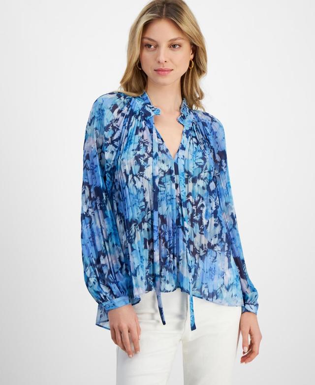 Lucy Paris Womens Femine Floral-Print Blouse Product Image