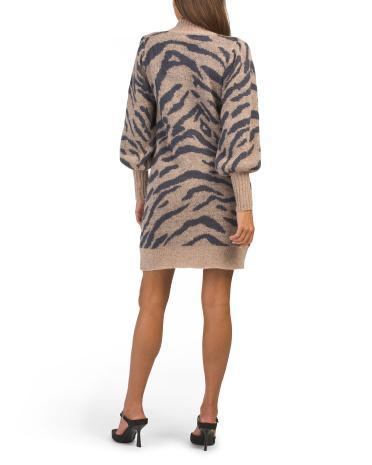 Mares Zebra Mini Sweater Dress for Women Product Image