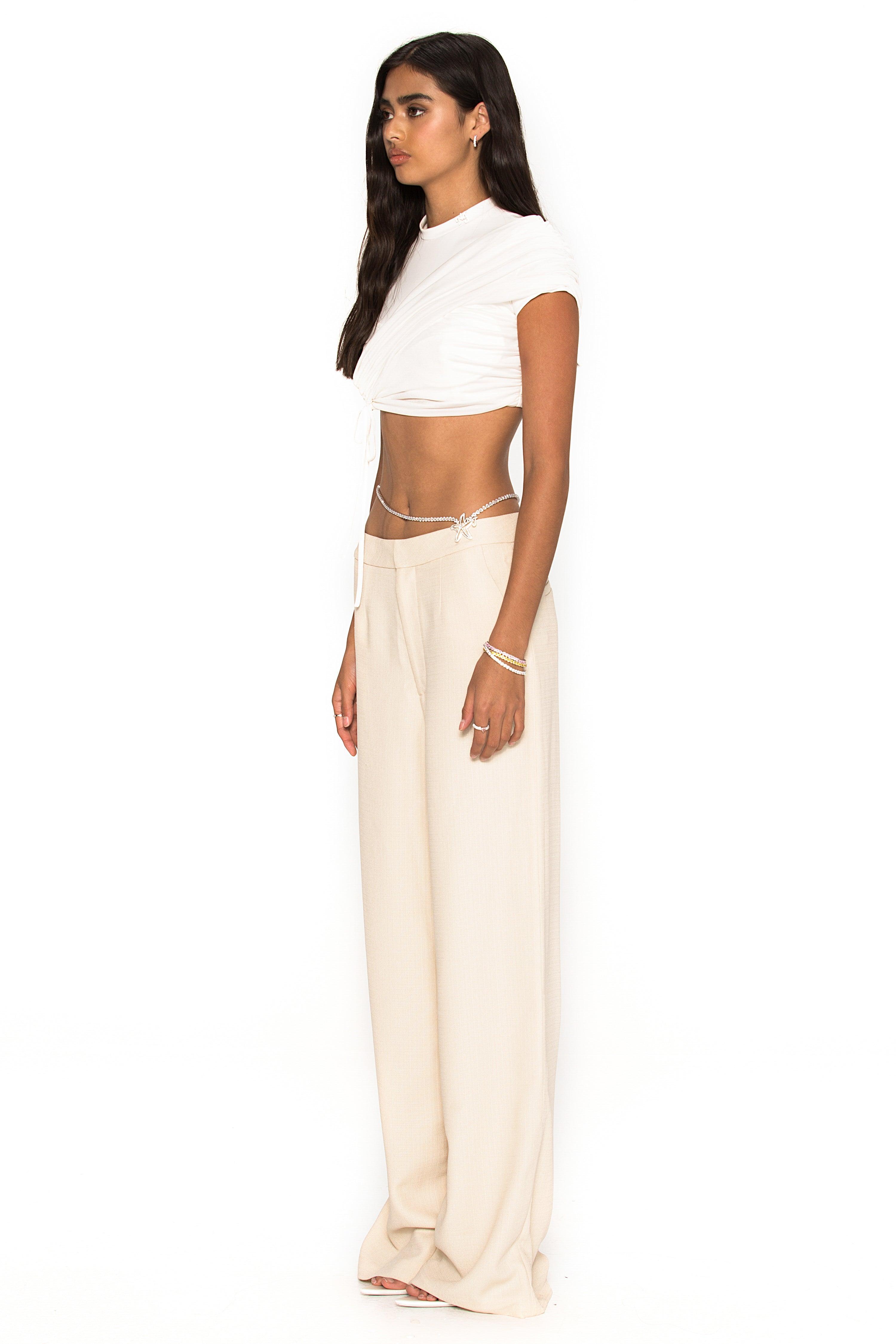 Gisele Pants (Cream) (Final Sale) Product Image