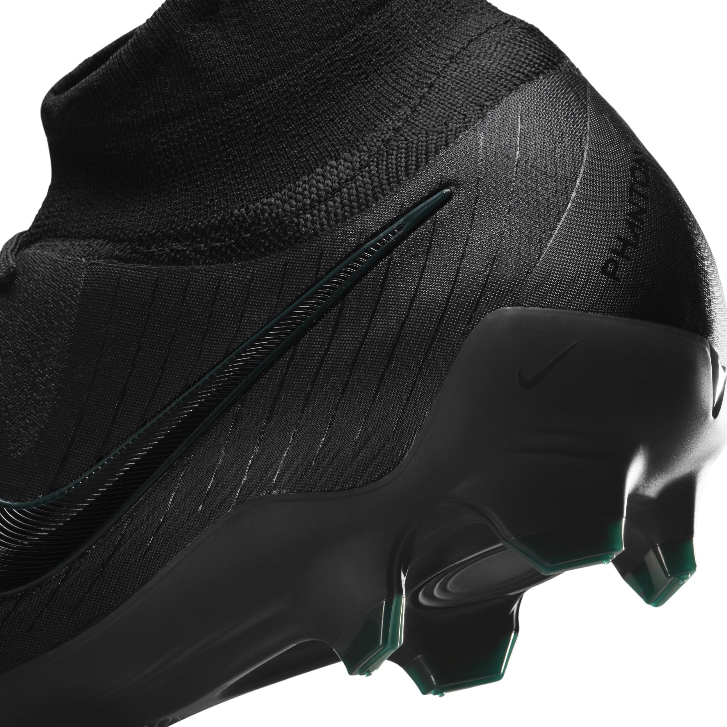 Nike Mens Nike Phantom Luna II Pro FG - Mens Soccer Shoes Black/Black/Deep Jungle Product Image