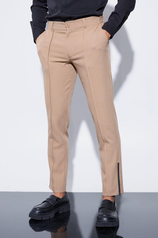 Slim Fixed Waist Tailored Pants | boohooMAN USA Product Image