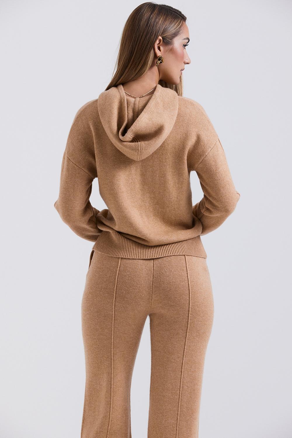 Jionni Camel Cashmere Blend Hoodie - SALE Product Image