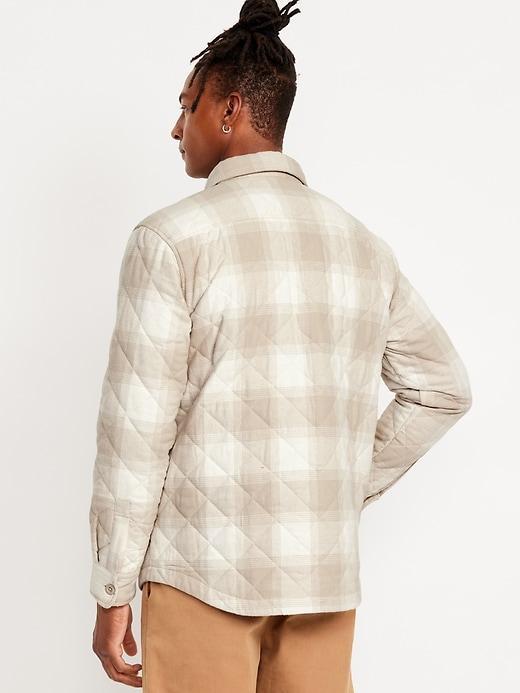 Quilted Button-Down Shacket Product Image