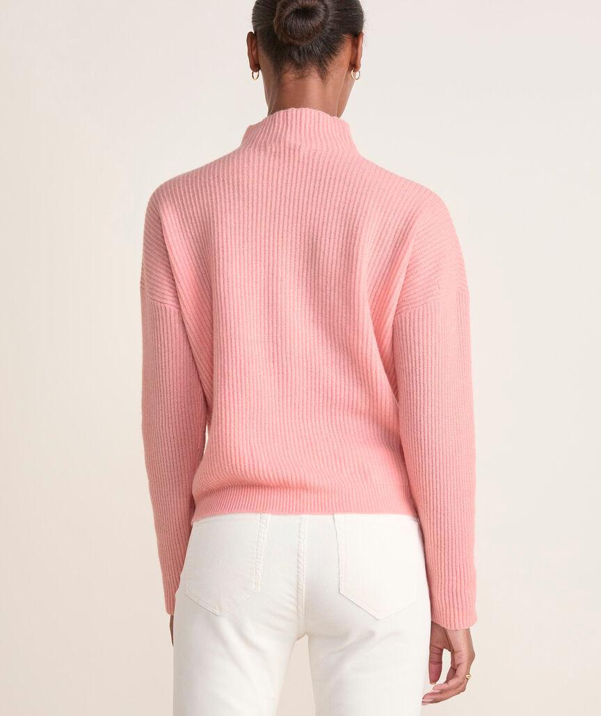 Seaspun Cashmere Ribbed Mockneck Sweater Product Image