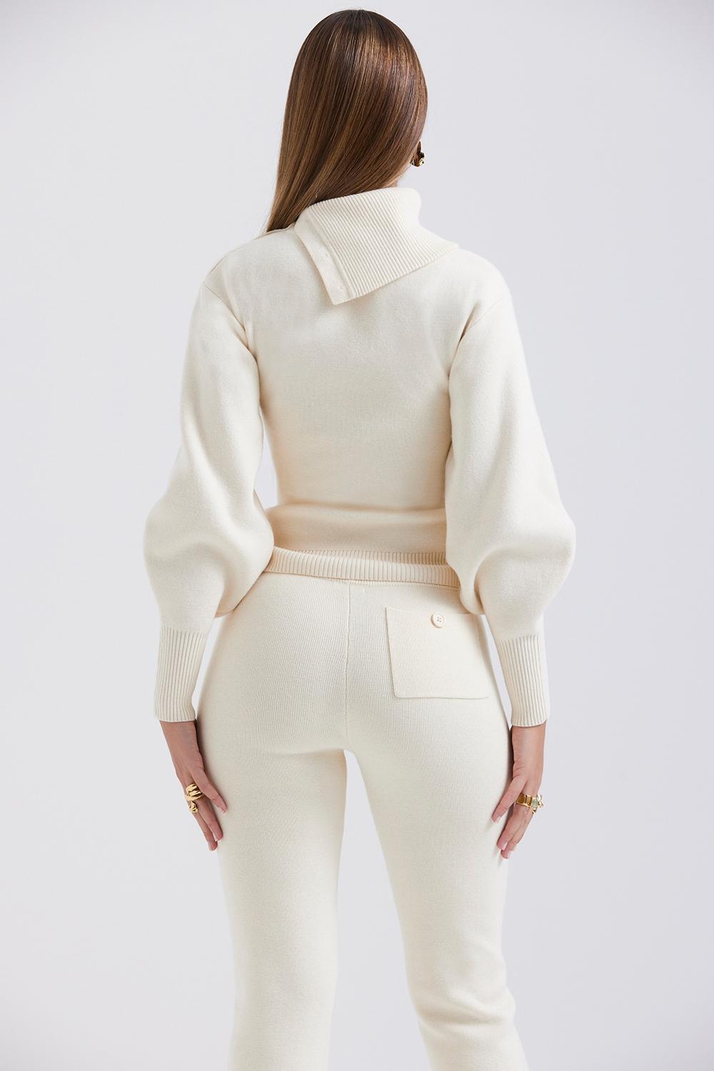 Adelita Cream Cashmere Blend Sweater - SALE Product Image