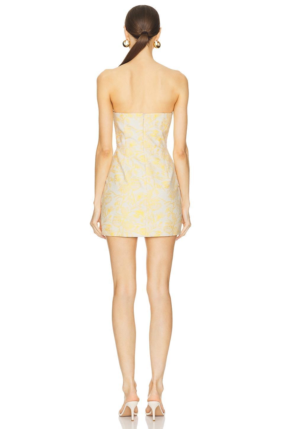 Strapless Puzzle Mini Dress Amanda Uprichard Product Image