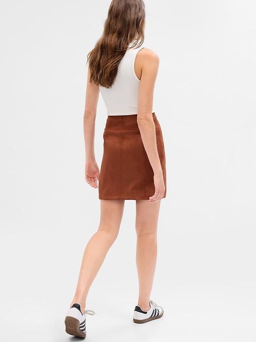 Faux-Suede Mini Skirt Product Image