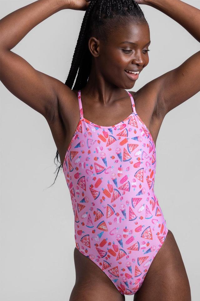 Julian Swim Onesie - Melonsicle Female Product Image