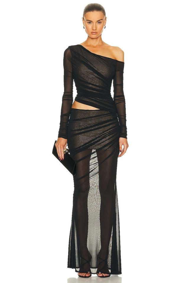 retrofete Aura Dress Black. (also in M, S, XL). Product Image