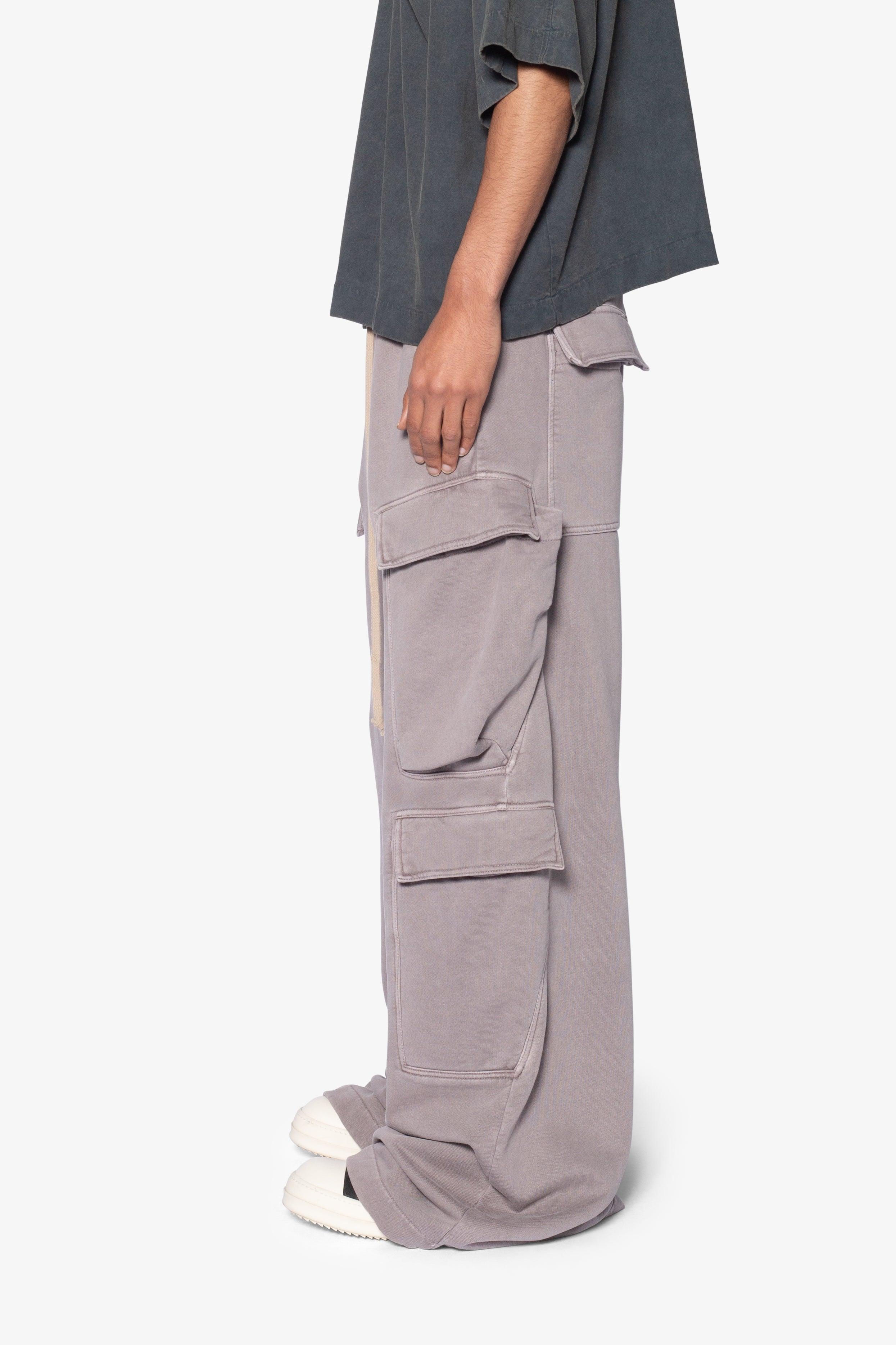 Rave Double Cargo Sweatpants - Washed Mauve Product Image