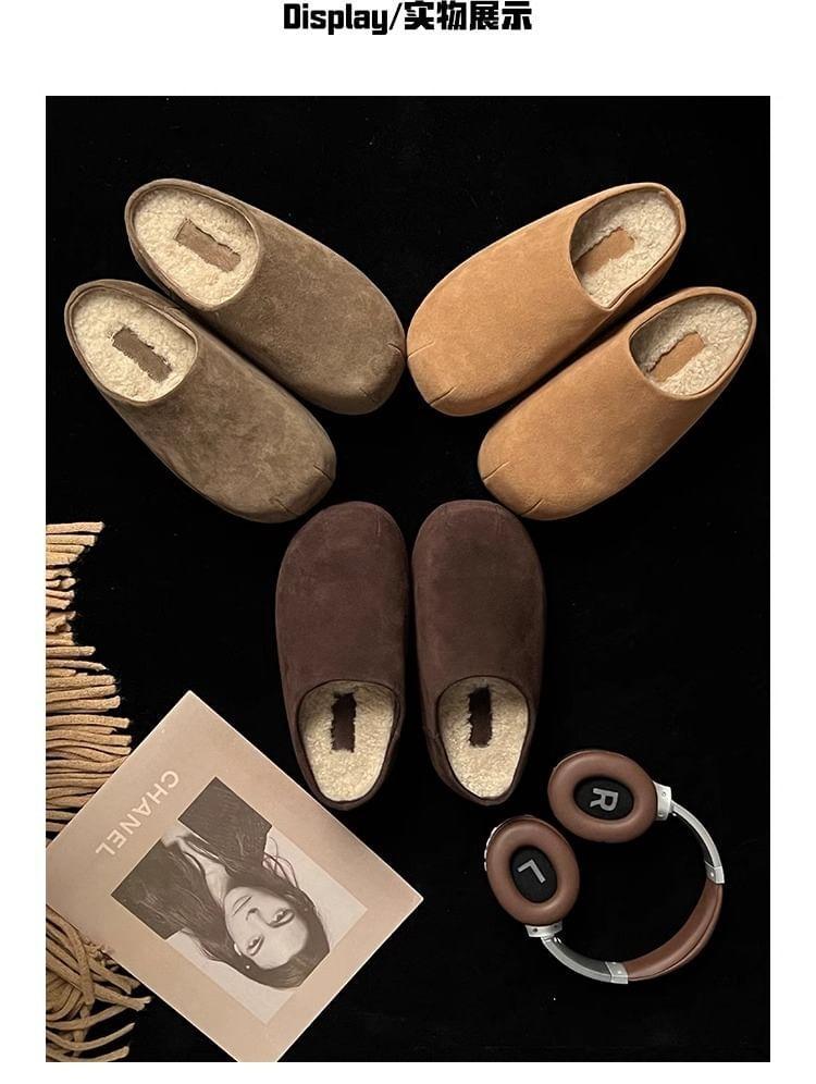 Fleece-Lined Platform Mules Product Image