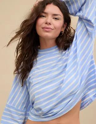 Aerie Cozy Long Sleeve Mockneck T-Shirt Product Image