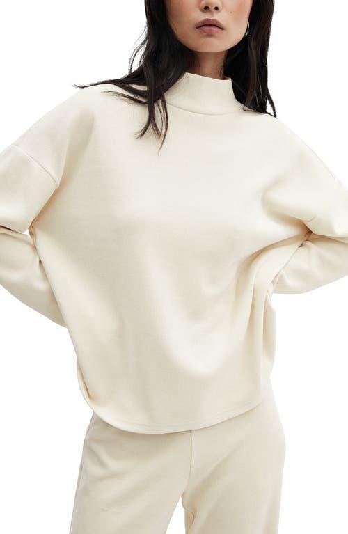 MANGO - High collar sweatshirt ecruWomen Product Image