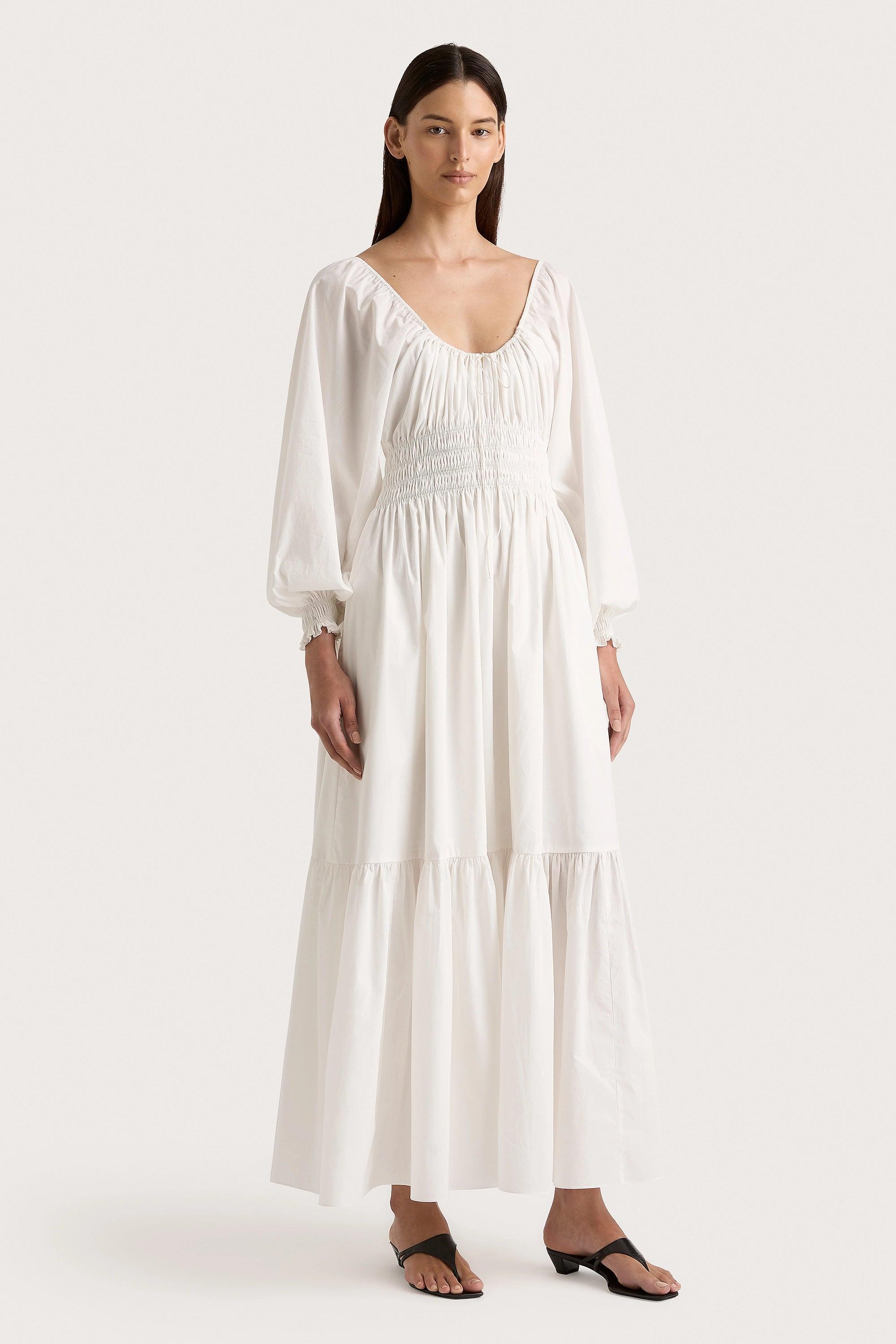 Fleur Maxi Dress White Product Image