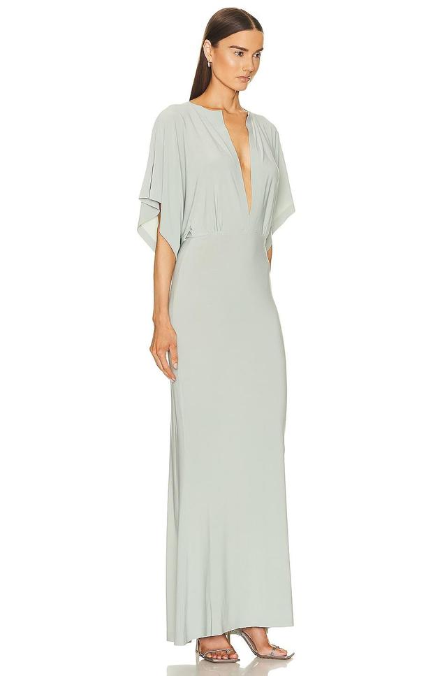 Norma Kamali Obie Gown Sage. (also in ). Product Image