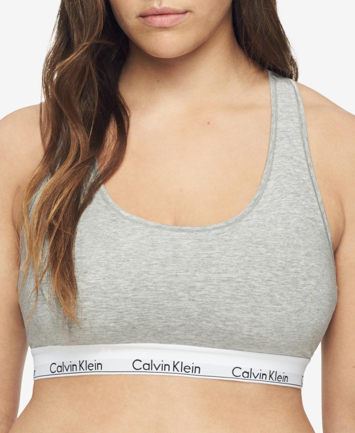 Calvin Klein Modern Cotton Unlined Bralette F3785, Womens Black Product Image