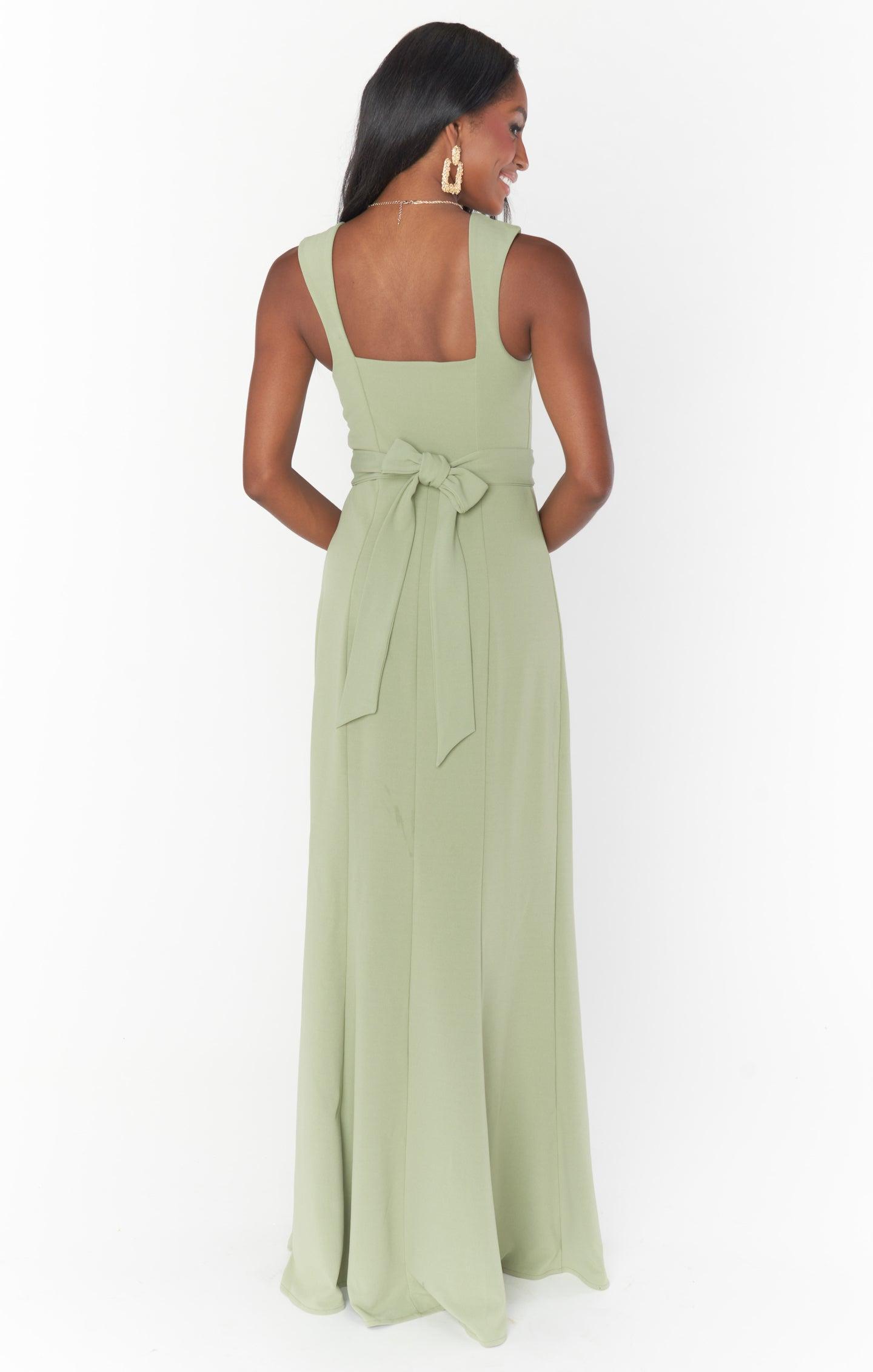 Paris Gown ~ Moss Green Stretch Product Image