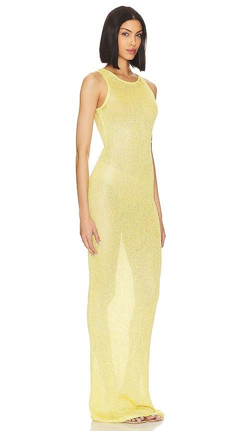 Asta Resort Natalia Maxi Dress Yellow. Size XS (also in S). Product Image