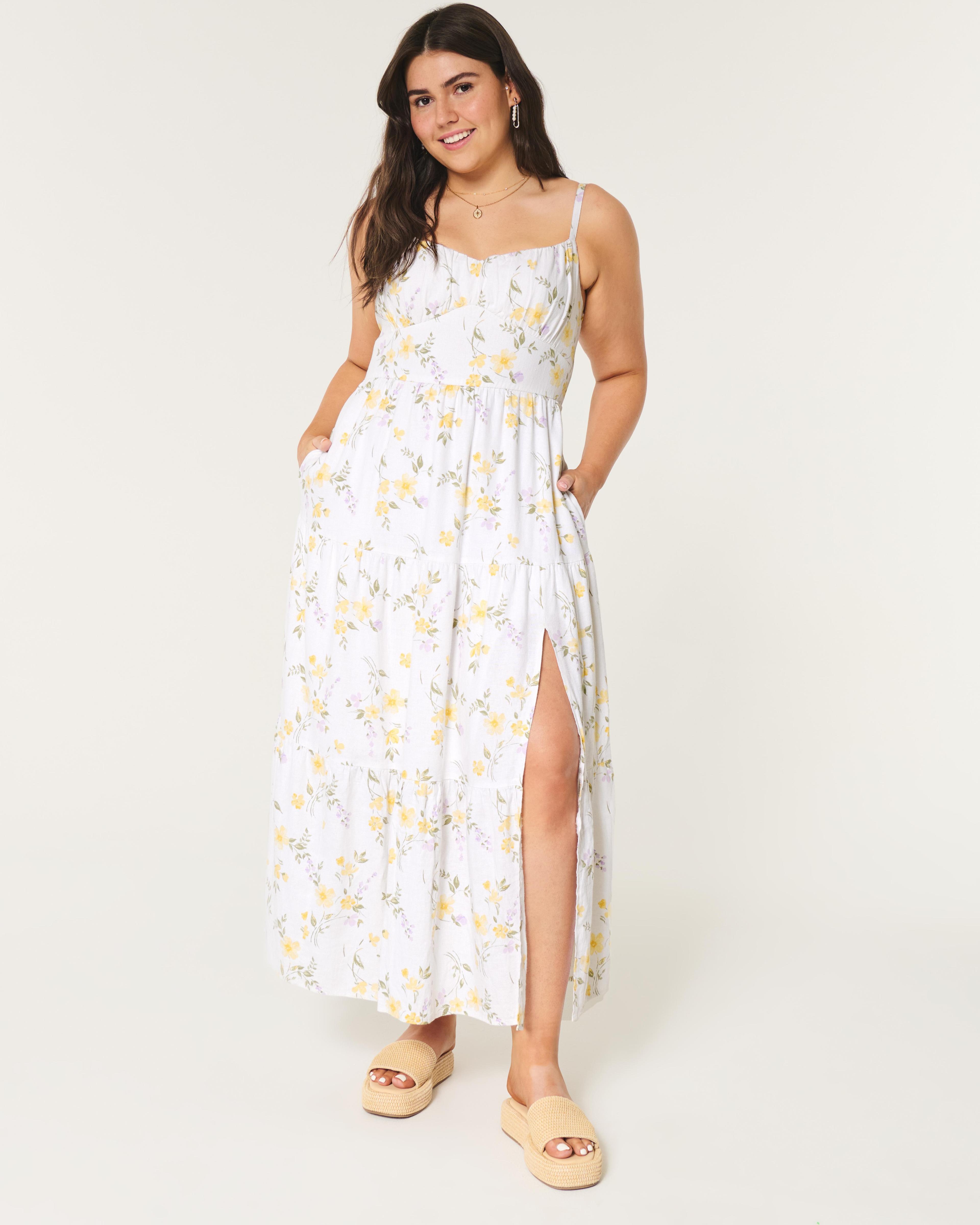 Linen Blend Maxi Dress Product Image