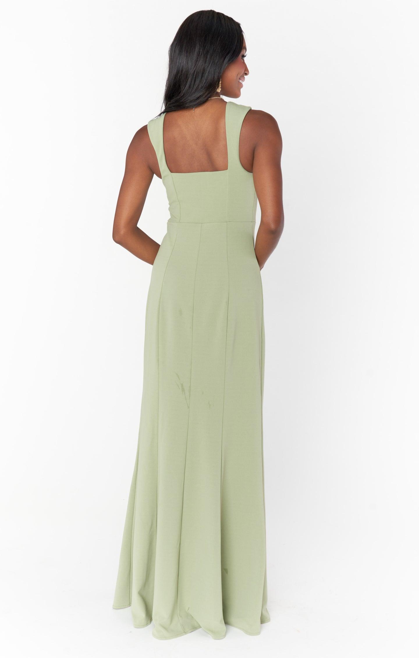 Paris Gown ~ Moss Green Stretch Product Image