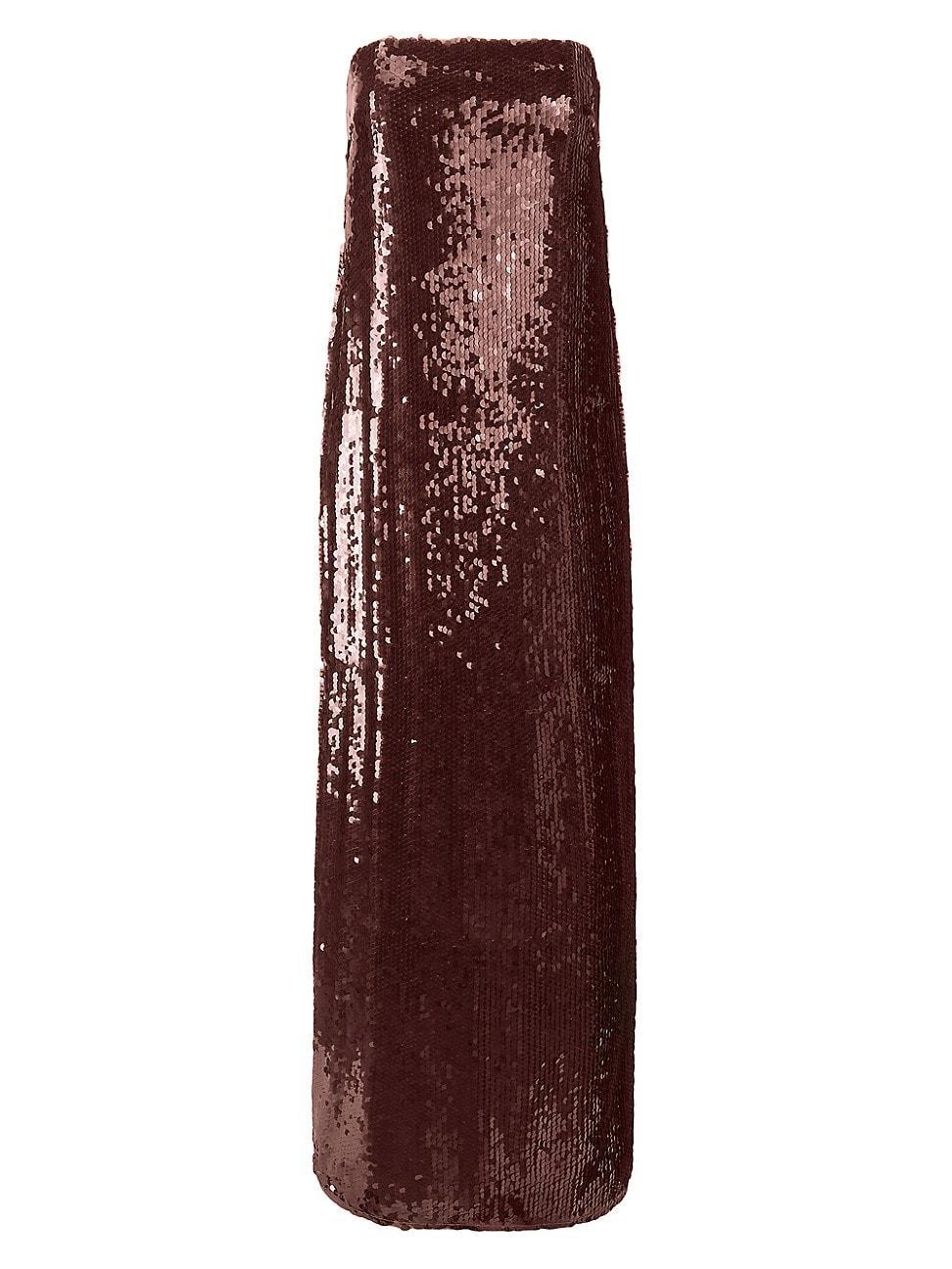 Casey Strapless Sequin Maxi Dress Product Image