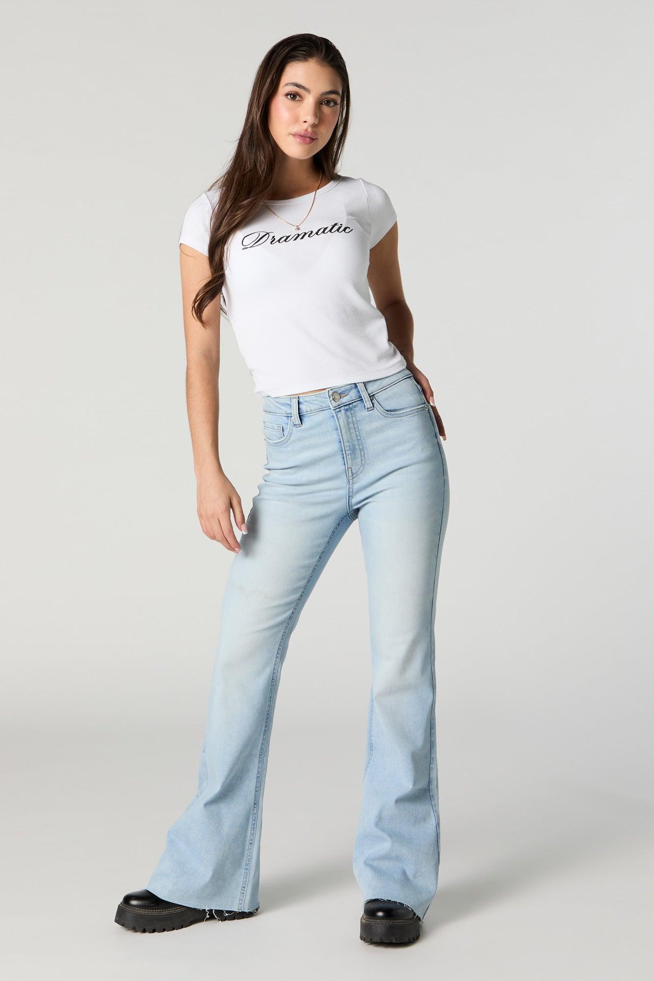 Austin Light Vintage Wash High-Rise Flare Jean Female product image