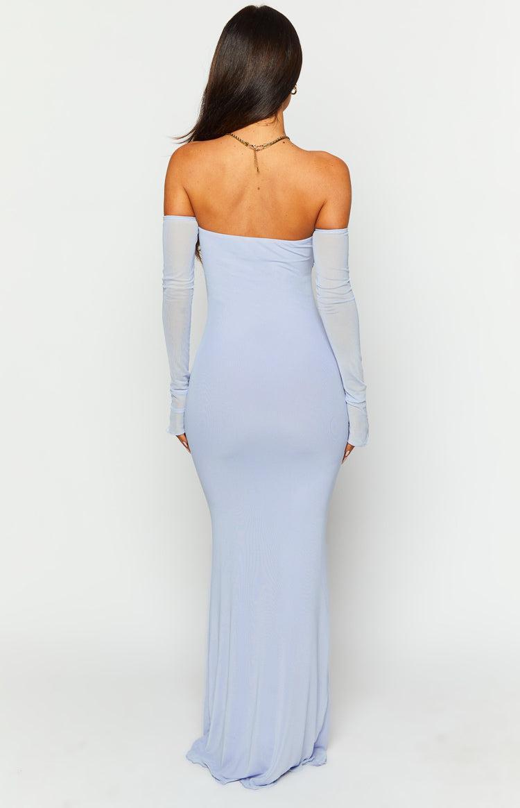 Odette Lilac Long Sleeve Formal Maxi Dress Product Image