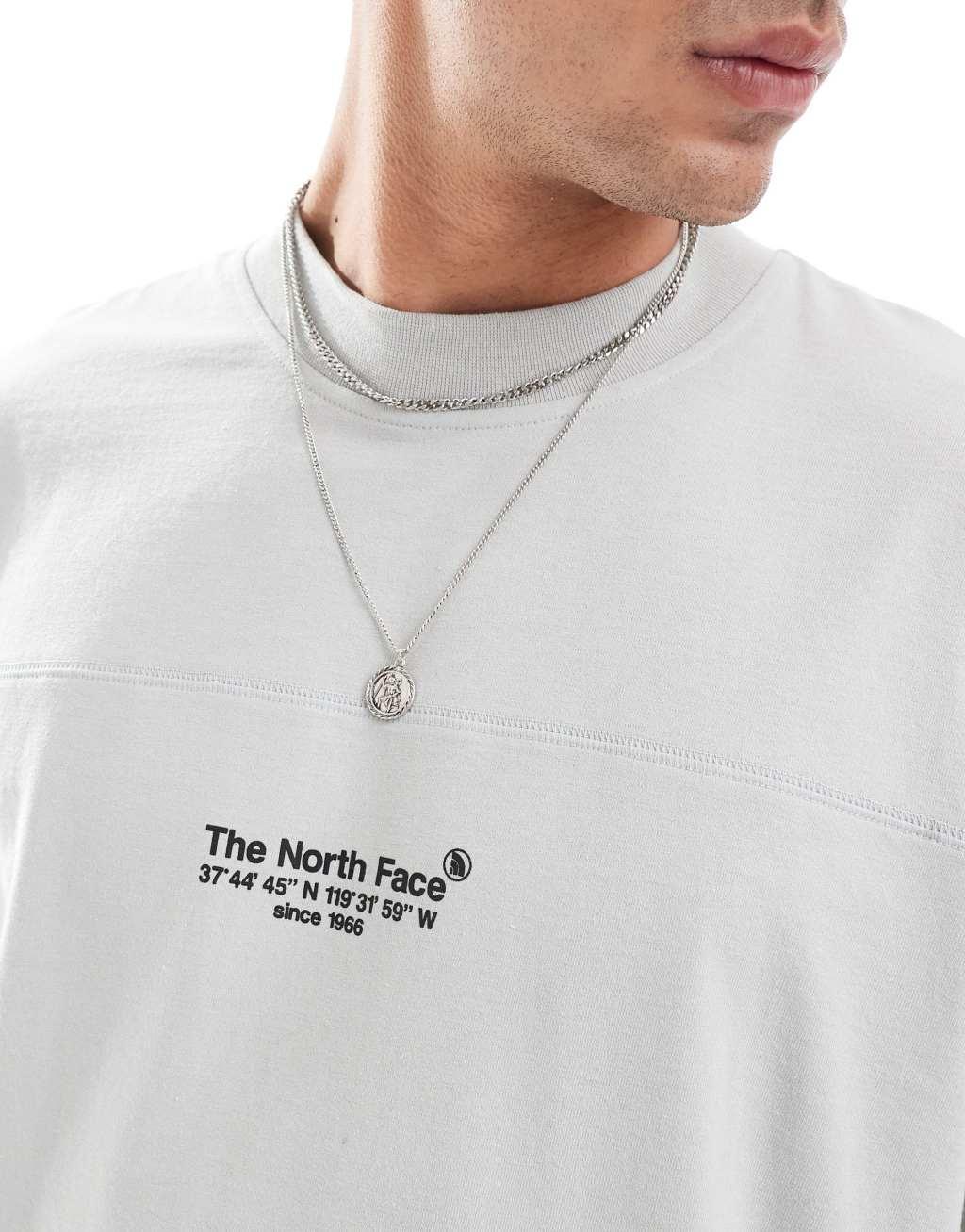 The North Face Stratus back print t-shirt in gray Product Image