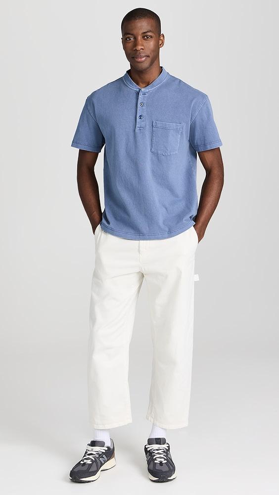 Alex Mill Short Sleeve Heavyweight Jersey Henley | Shopbop Product Image