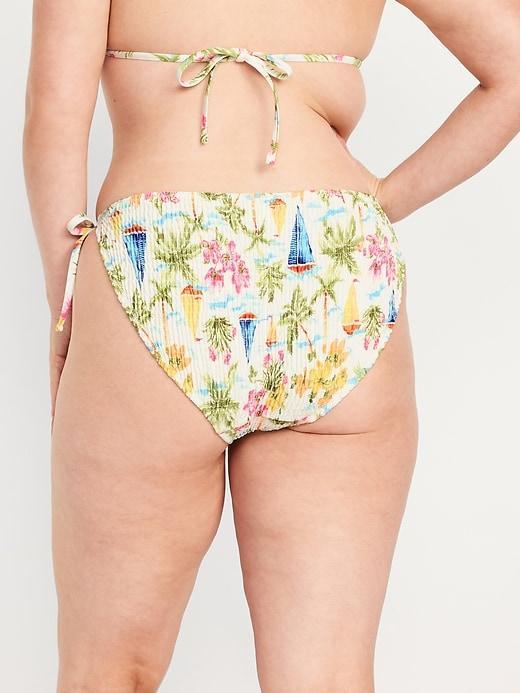 Mid-Rise String Bikini Swim Bottoms Product Image