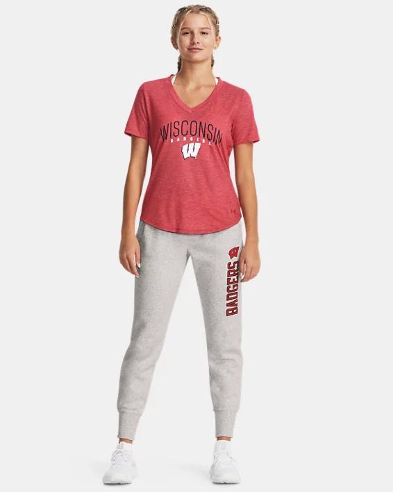 Women's UA Breezy Jersey Collegiate V-Neck T-Shirt Product Image