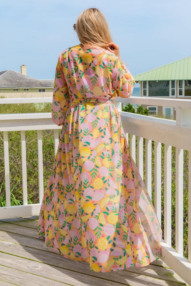 Eyes On Paradise In Squeeze The Day Belted Kimono Cover Up Product Image