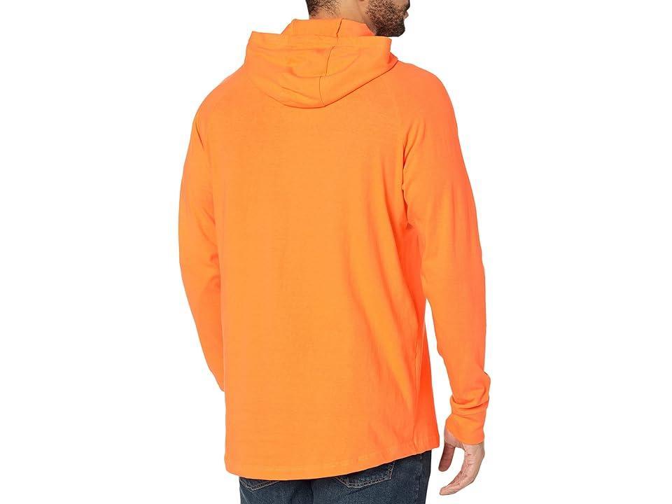 Ariat Rebar Cotton Strong Hooded T-Shirt (Bright Orange) Men's Clothing Product Image