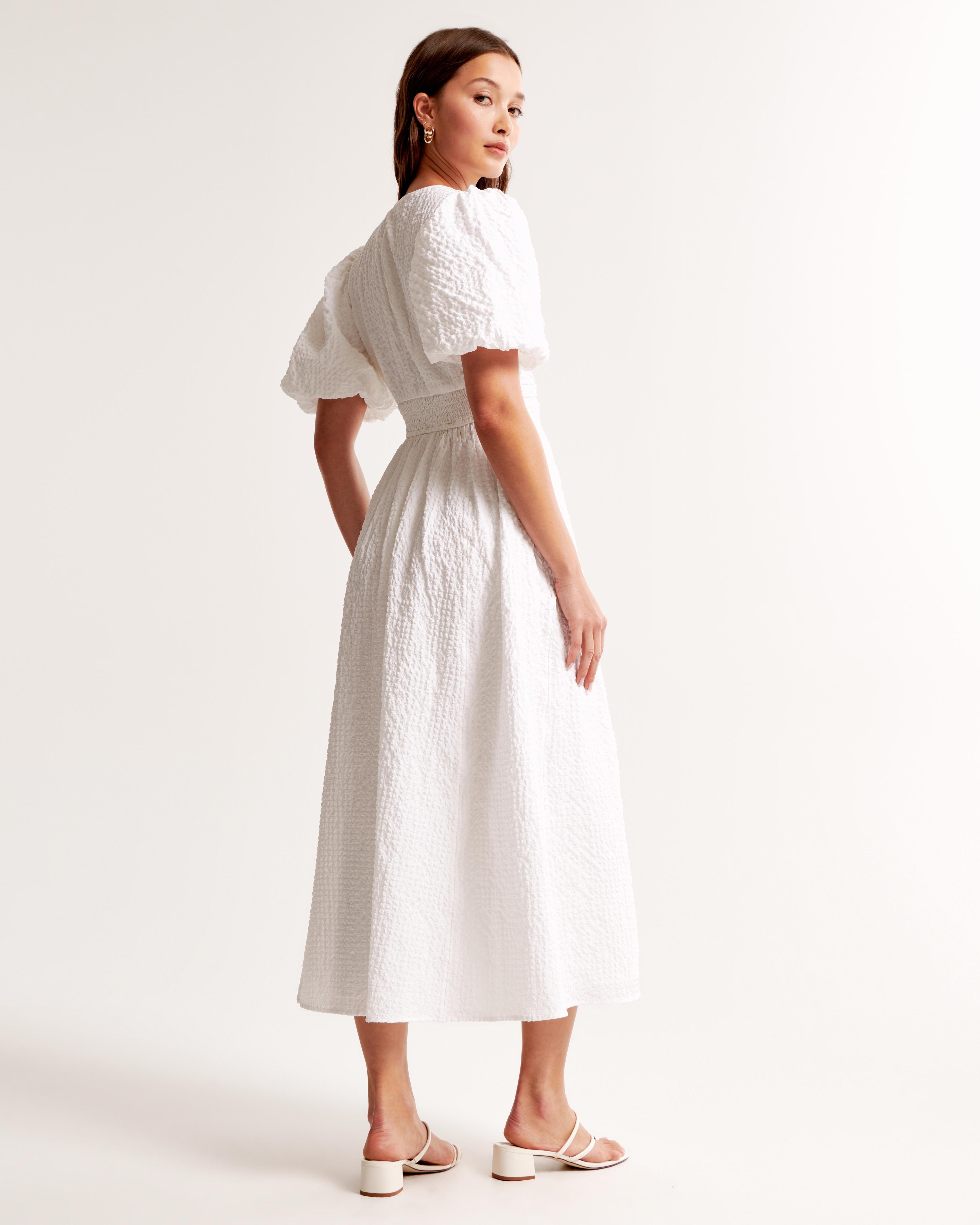 Tie-Front Textured Maxi Dress Product Image