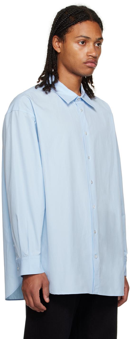 THE ROW Lukre Cotton-poplin Shirt In Blue Product Image