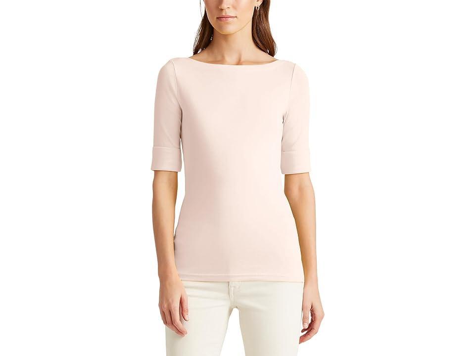 Lauren Ralph Lauren Stretch Boatneck Top, Regular & Petite Product Image