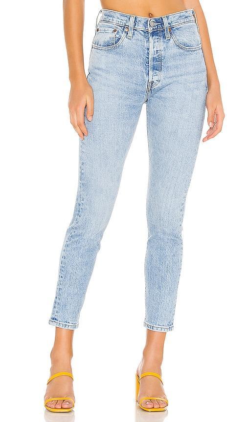 LEVI'S 501 Skinny in Denim-Light. Size 23, 24, 26, 28, 29, 30, 31, 32. Product Image