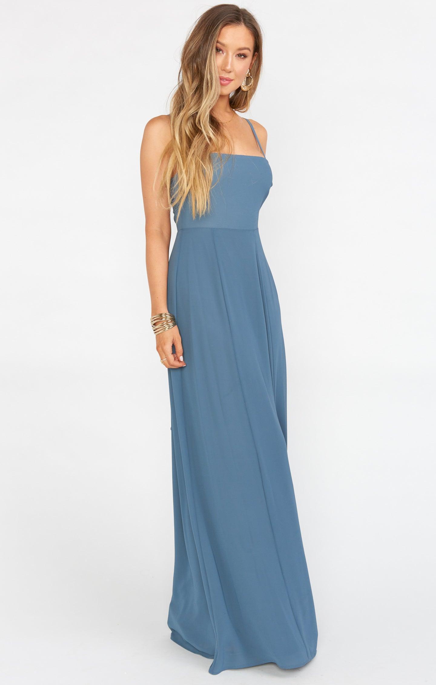 Lauren Tie Maxi Dress ~ Silver Sage Crisp Product Image