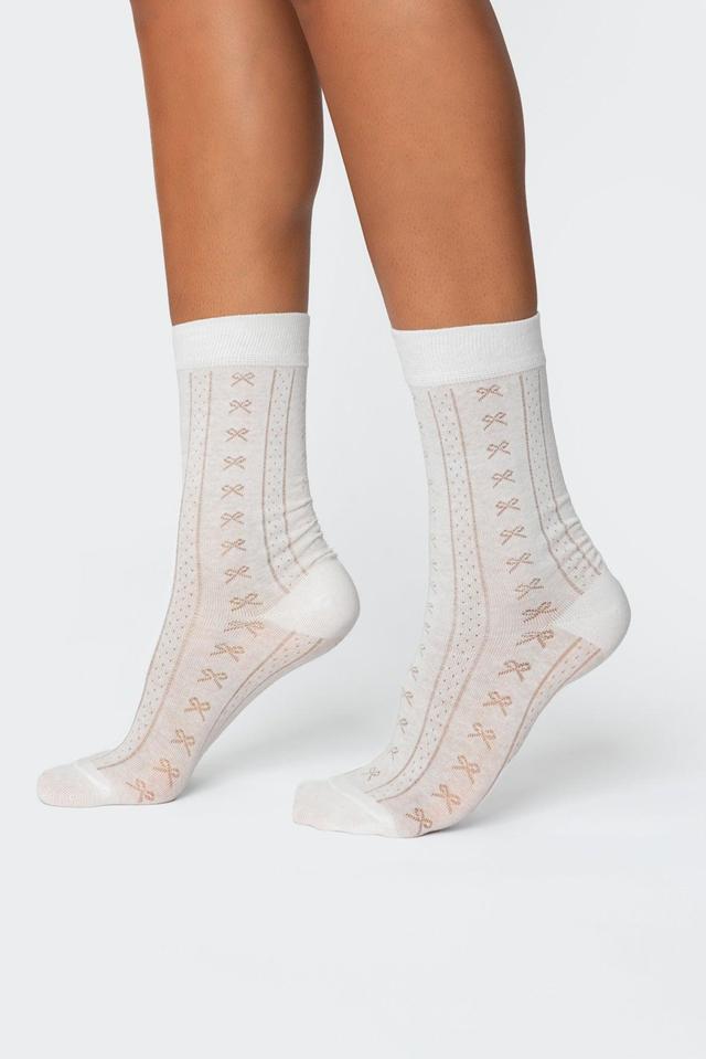 Bow Pointelle Socks Product Image