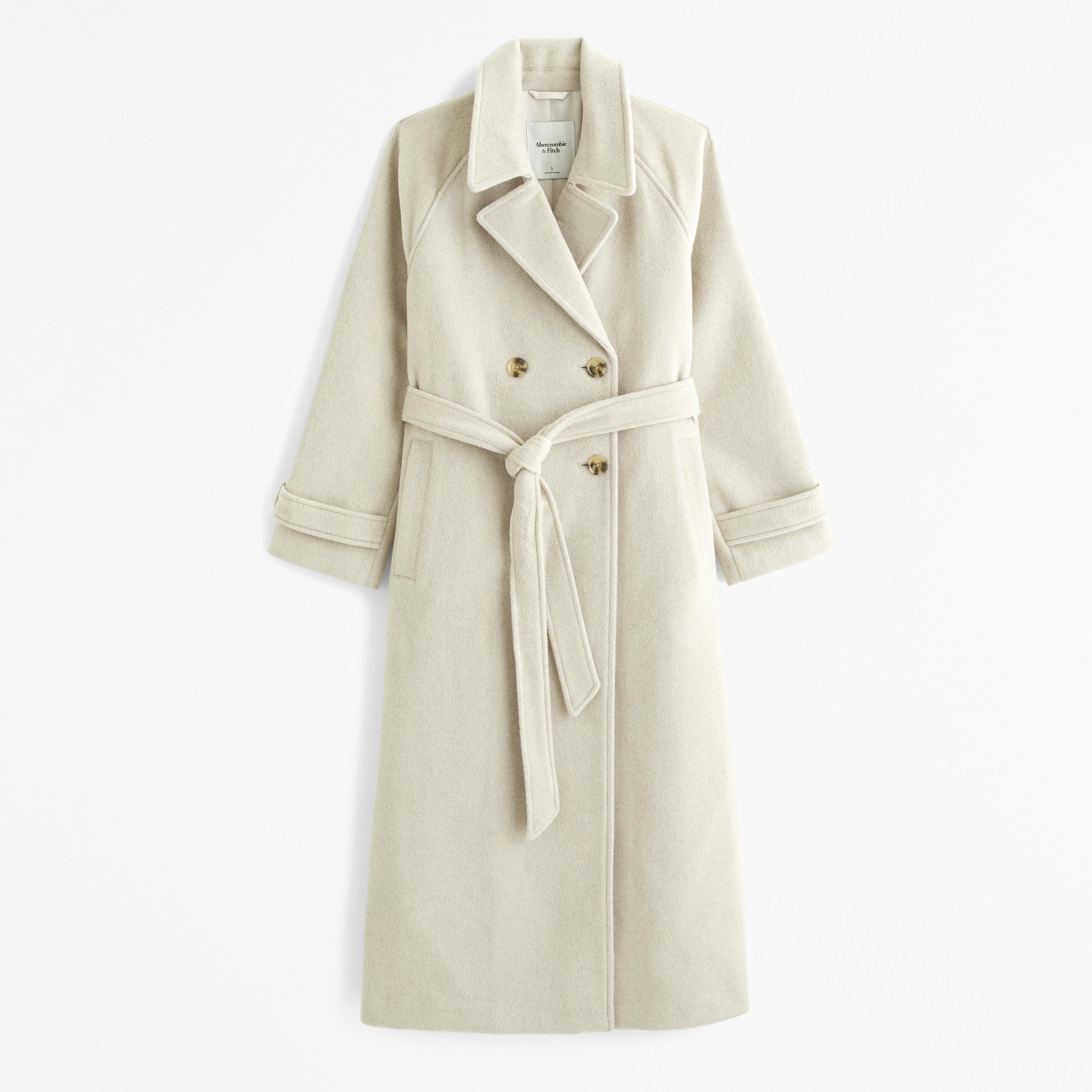 Wool-Blend Trench Coat Product Image