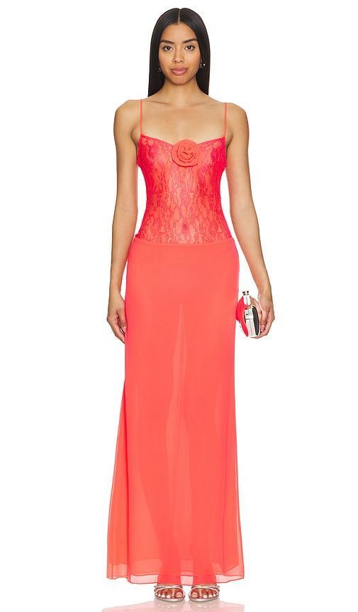 Lovers and Friends Chana Gown in Hot Pink Product Image