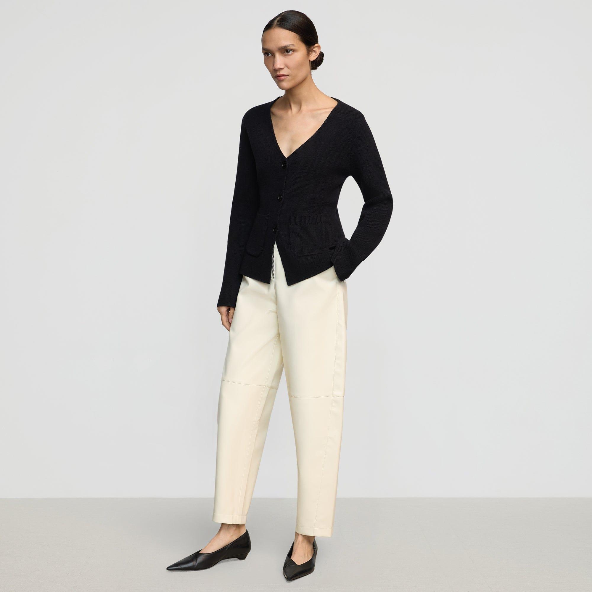 Rupa Vegan Leather Barrel-Leg Pant Product Image