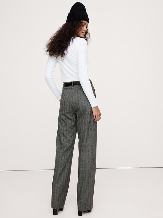 High-Rise Modern Straight Refined Pant Product Image