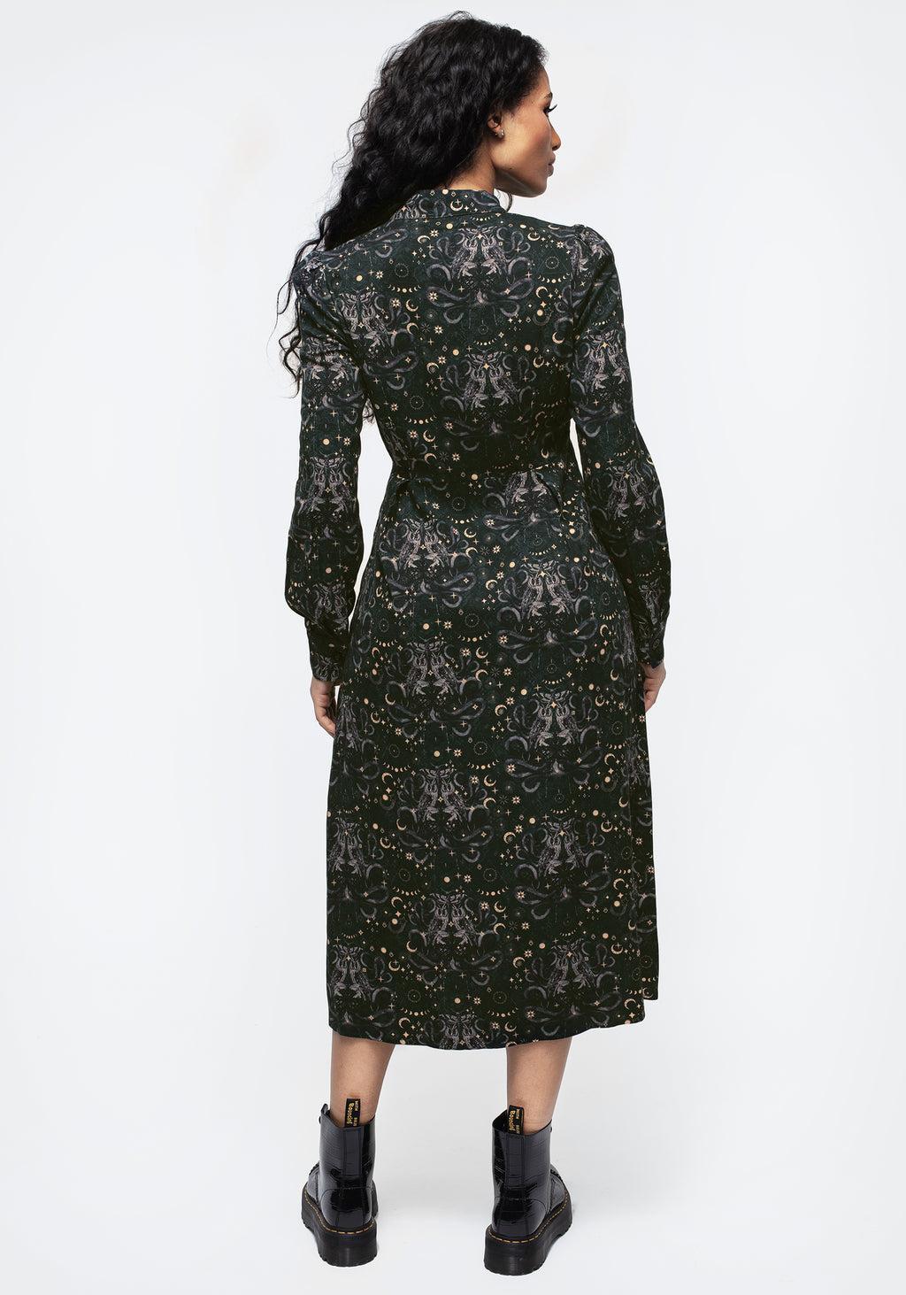 Cailleach Peasant Sleeve Midi Dress Product Image