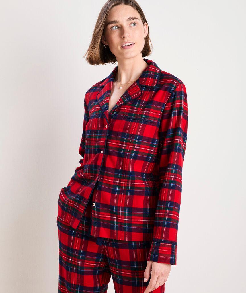 Women's Flannel Pajama Set Product Image