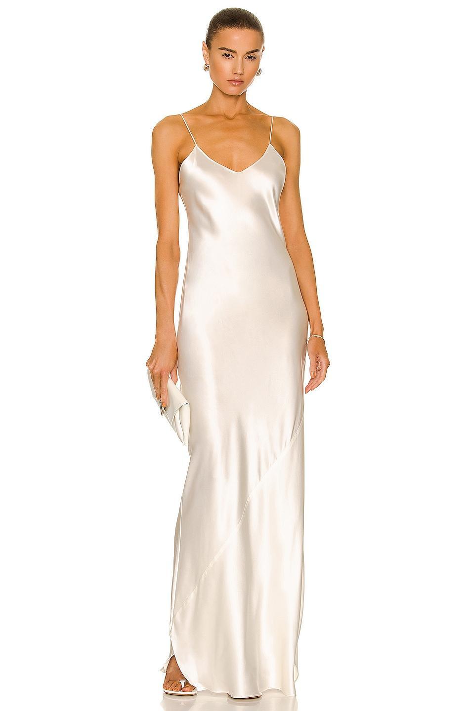 NILI LOTAN Cami Gown Ivory. (also in M). Product Image