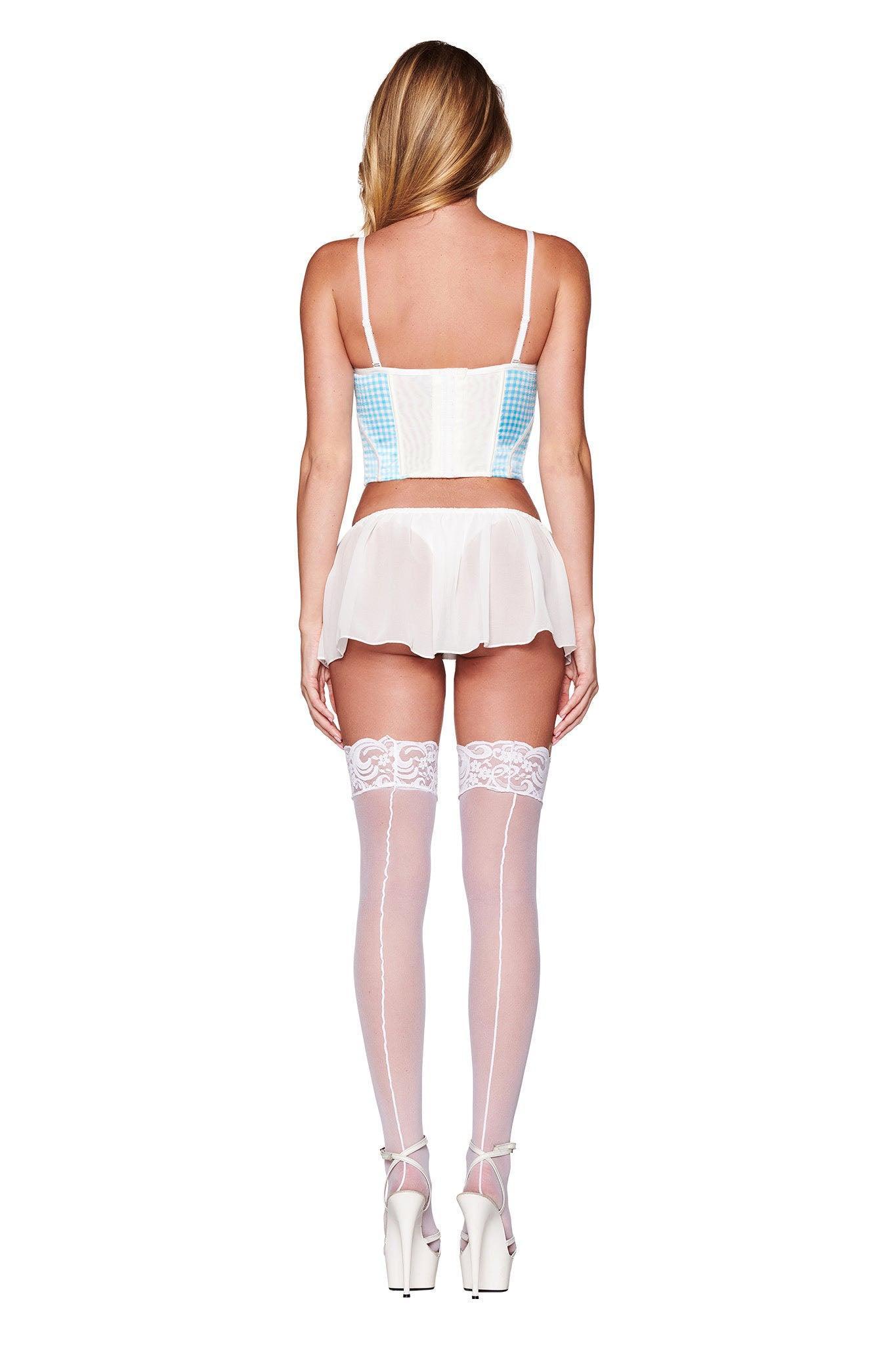 JENNY BUSTIER SET - BLUE : CHECK :GINGHAM Product Image