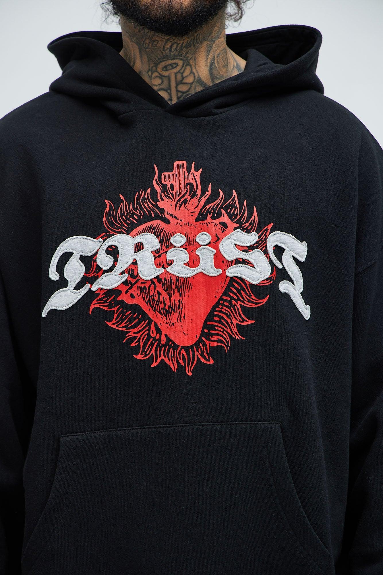 Tyson Trust Issues Oversized Hoodie - Black Product Image