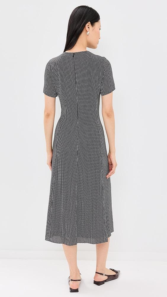 Theory Short Sleeve Flare Midi Dress | Shopbop Product Image