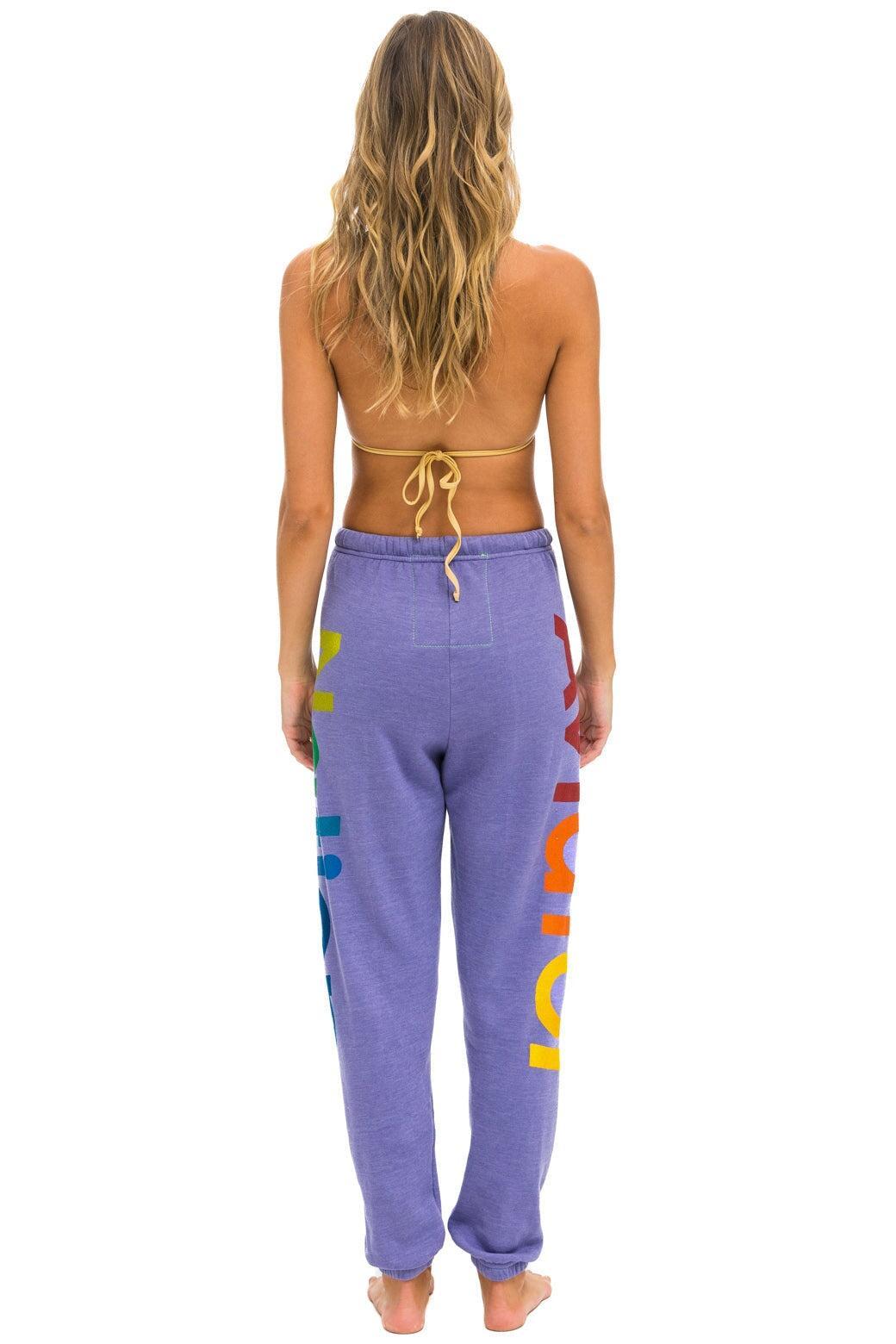 AVIATOR NATION 2 SWEATPANTS - LAVENDER Female Product Image